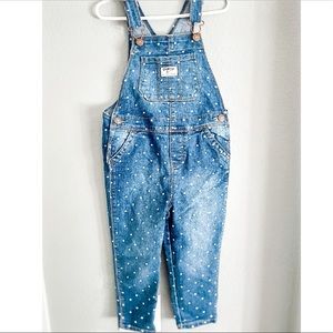 Oshkosh B’Gosh polka dot overalls 4T